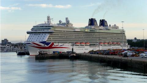 MV Britannia in Southampton