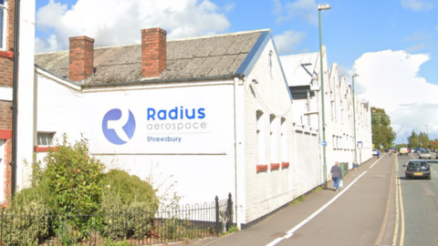 Radius Aerospace site in Shrewsbury