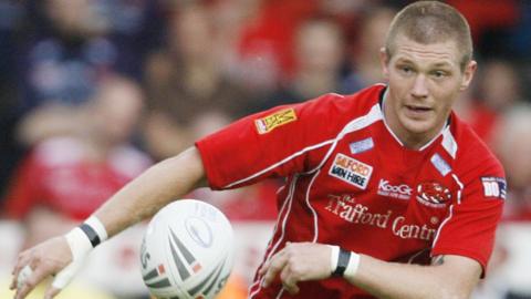 Malcolm Alker playing for Salford