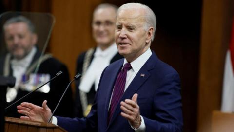 Joe Biden in Canada's parliament