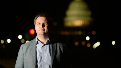 JD Vance, author of Hillbilly Elegy, in Washington DC (file pic - 2017)