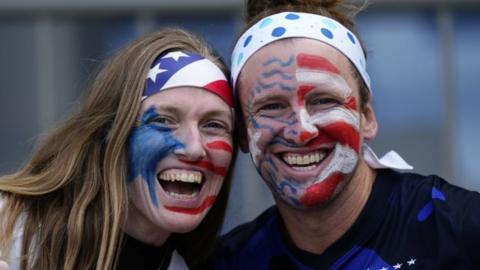 USA fans in Wellington