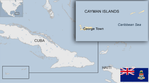 Map of Cayman Islands