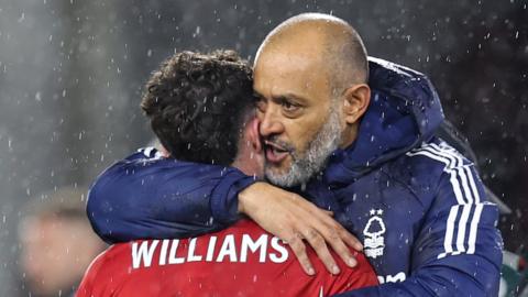 Nuno Espirito Santo embraces Neco Williams