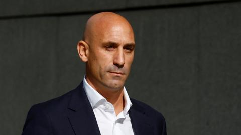 Luis Rubiales arrives at the high court in Madrid, Spain in September 2023