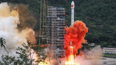 China launching the final satellite in its homegrown geolocation system designed to rival the US GPS network.