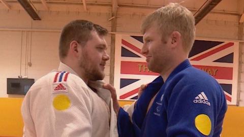 Jack Hodgson and Chris Skelley from the Great Britain judo Paralympic team
