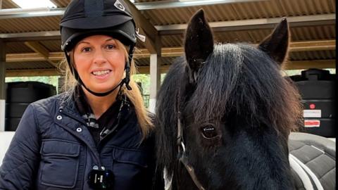 Nicky and Basil the horse