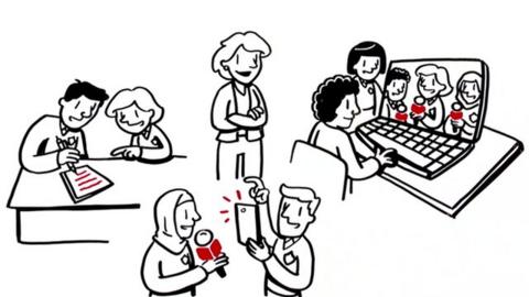 Animation of School Reporters