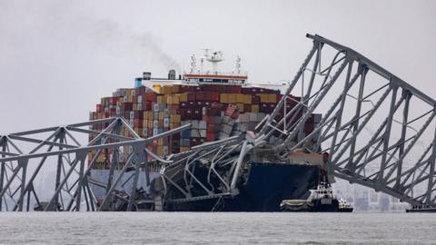 Workers continue to investigate and search for victims after the cargo ship Dali collided with the Francis Scott Key Bridge causing it to collapse.