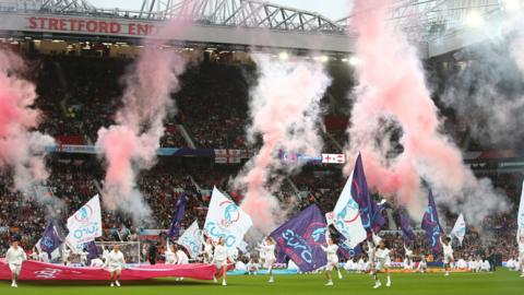 The opening ceremony for Euro 2022 featured a firework display