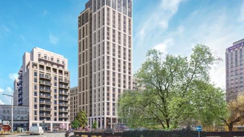 CGI of what a tower block could look like