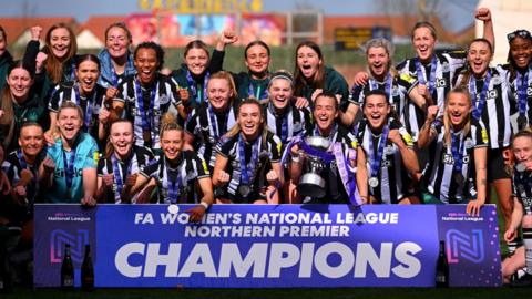 Newcastle women celebrate