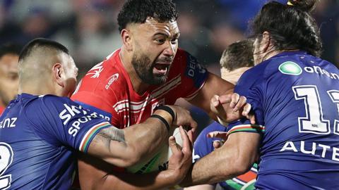 Zane Musgrove in action for St George Illawarra Dragons