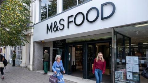 Customers outside an M&S