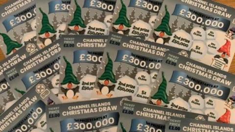 Christmas lottery tickets