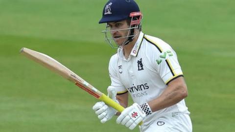Warwickshire's Sam Hain hit his fifth first-class fifty of the season