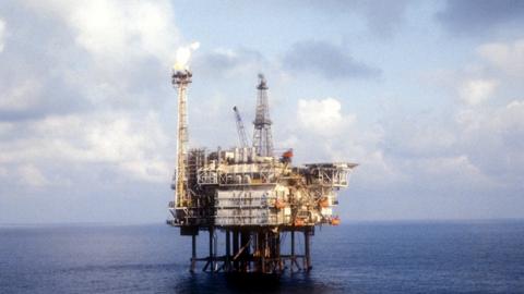 North Sea oil rig