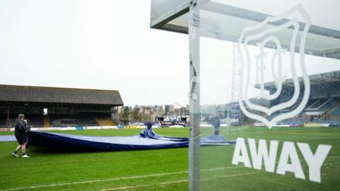 A pitch inspection at Dens Park