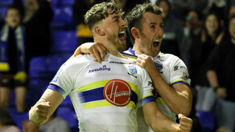 Matty Ashton celebrates with Stefan Ratchford