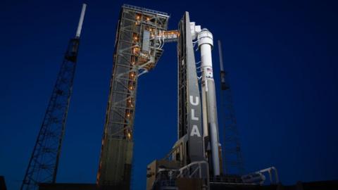An Atlas V rocket is docked to launch but it failed to take off