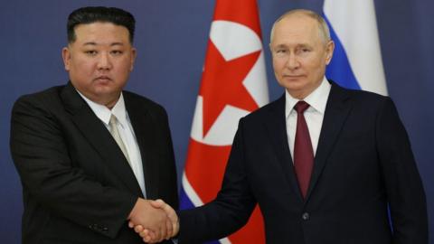 Kim Jong Un and Vladimir Putin