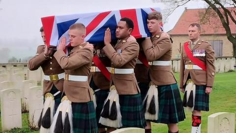 Lance Serjeant Robert Brand was buried at the Commonwealth War Graves Commission's Messines Ridge Cemetery in Belgium