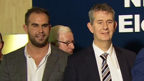 Ex-councillor Luke Poots and his father, DUP MLA Edwin Poots