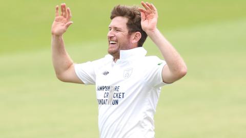 Liam Dawson took three wickets for Hampshire