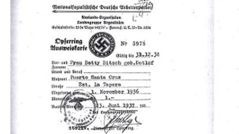 Sample of Nazi documents found by Simon Wiesenthal Centre