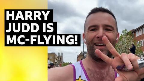 McFly's Harry Judd running the London Marathon