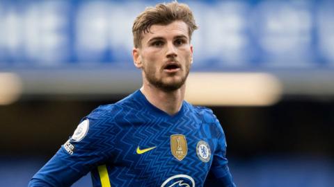 Timo Werner in action for Chelsea