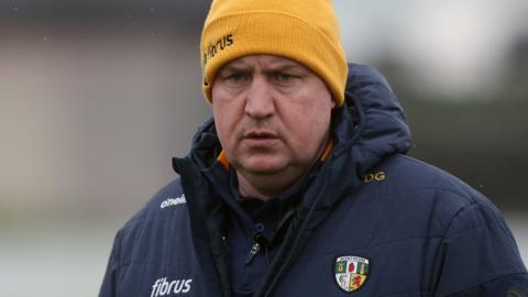 Antrim manager Darren Gleeson is not happy about what he says is the dwindling amount of supporters turning out to watch his team this year