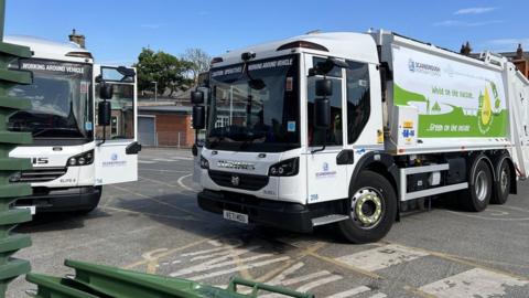 Bin lorry in Scarborough