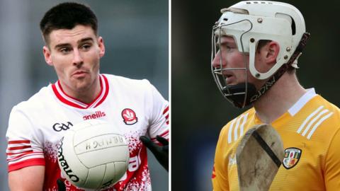 Derry footballer Conor Doherty and Antrim hurler Paddy Burke