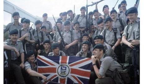 Royal Marines group photo from 1982