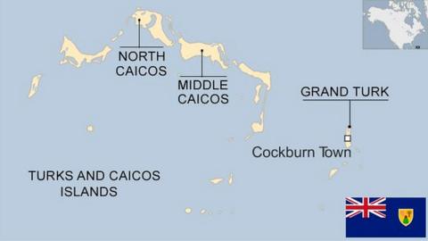 Map of Turks and Caicos