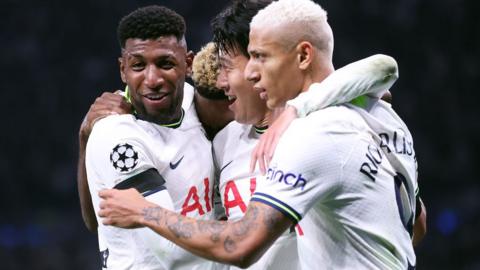 Tottenham celebrate