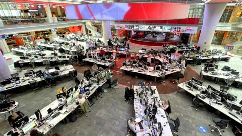 Newsroom photo taken in May 2021