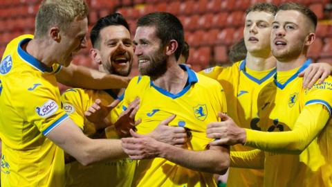 Raith Rovers celebrate