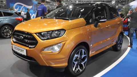 A Ford EcoSport model at the Vienna car show