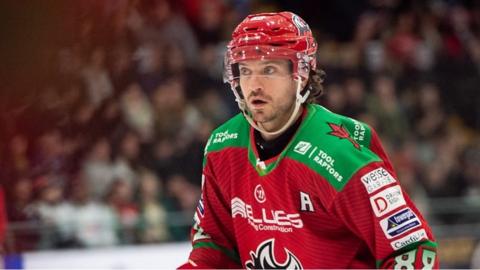 Cardiff Devils’ Joey Martin in his 500th Elite League game.
