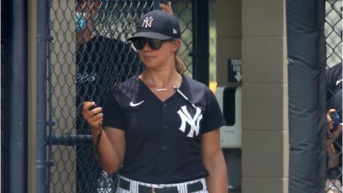 New York Yankees coach Rachel Balkovec