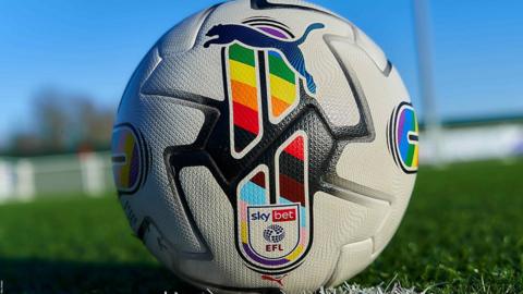 Puma's Orbita Rainbow Colour football will be used across the EFL over the next 10 days.