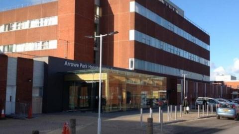 Arrowe Park hospital entrance