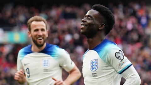 Harry Kane and Bukayo Saka