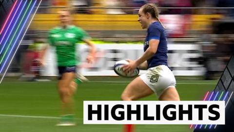 Marine Menager scores a try for France