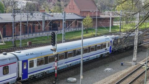 Train in north-western Poland (file picture)