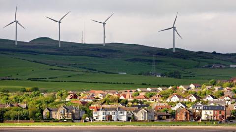 Wind farm near Ardrossan, Scotland