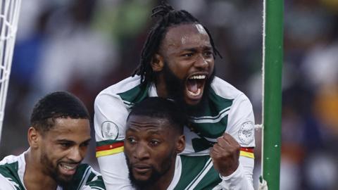 Cameroon score against The Gambia at 2023 Africa Cup of Nations football